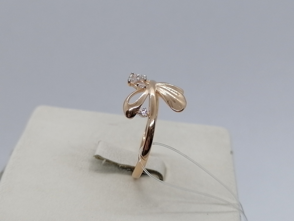 КОЛЬЦО С КАМНЯМИ (Au 585)