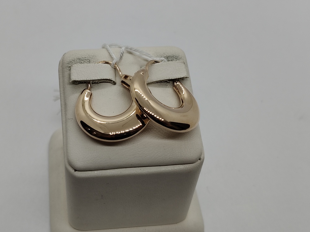 СЕРЬГИ БЕЗ КАМНЯ (Au 585)