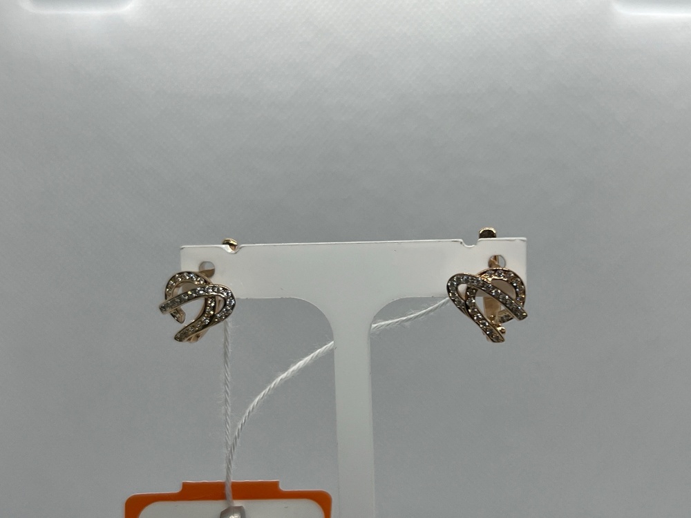 СКМИ585 СЕРЬГИ С КАМНЯМИ (Au 585)