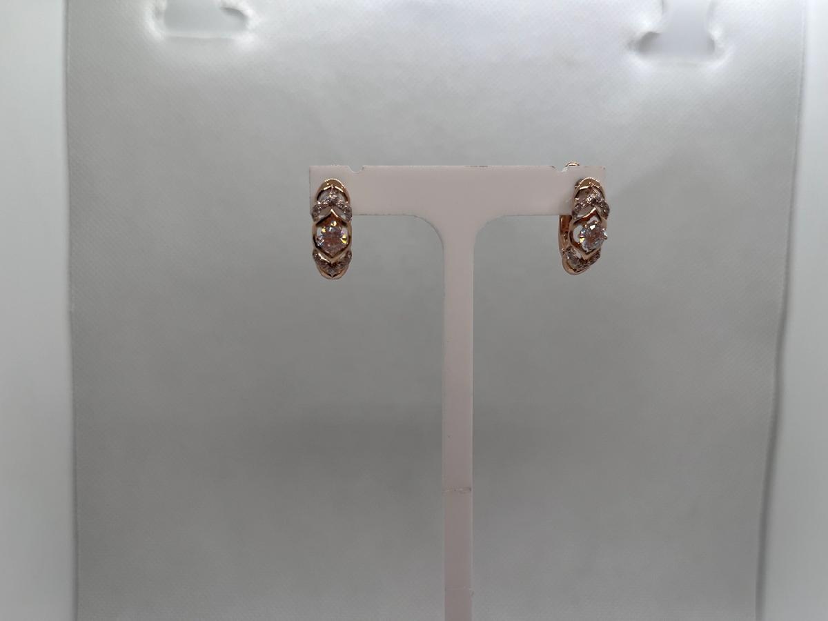 СКМИ585 СЕРЬГИ С КАМНЯМИ (Au 585)