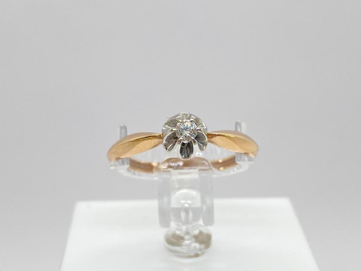 1048-100 КОЛЬЦО БРИЛЛИАНТ (Au 585)