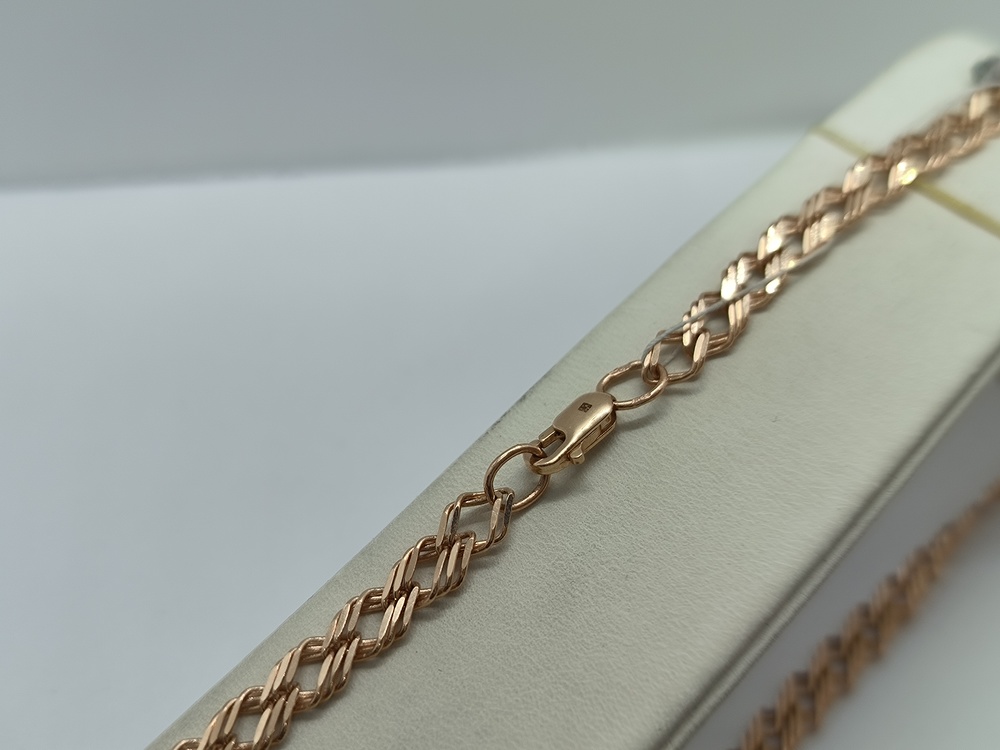 ЦЛР3585 ЦЕПЬ ПОЛНОВЕСНАЯ Ромб тройной (Au 585)