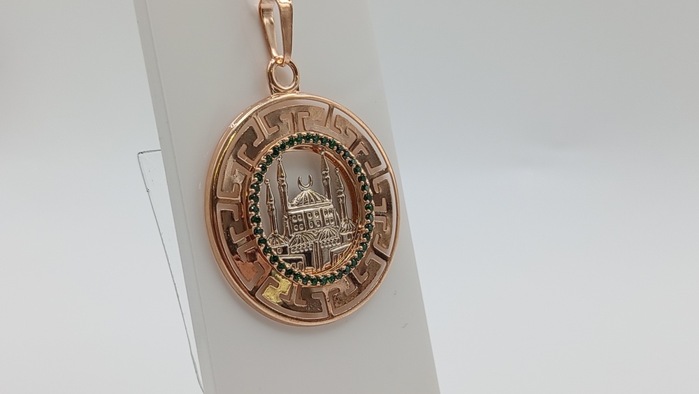 ПОДВЕСКА МЕЧЕТЬ с камнями (Au 585)