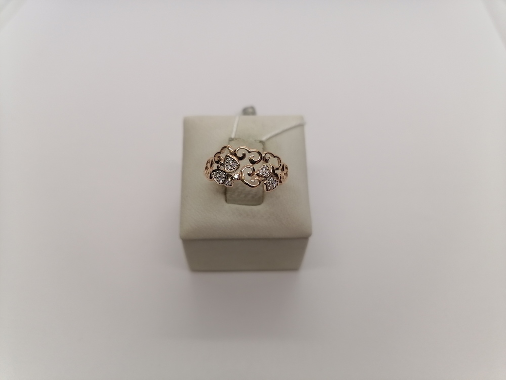 КОЛКМИ585 КОЛЬЦО С КАМНЯМИ (Au 585)