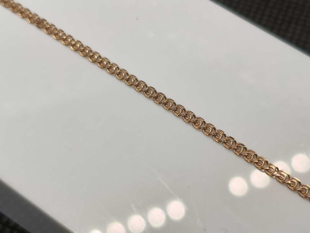 БЛБ585 БРАСЛЕТ ПОЛНОВЕСНЫЙ Бисмарк (Au 585)