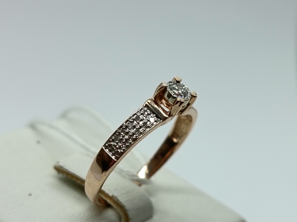 КОЛЬЦО БРИЛЛИАНТ Au 585