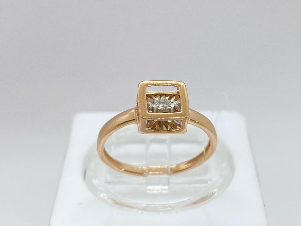 01-11-5704-11-00 КОЛЬЦО БРИЛЛИАНТ (Au 585)