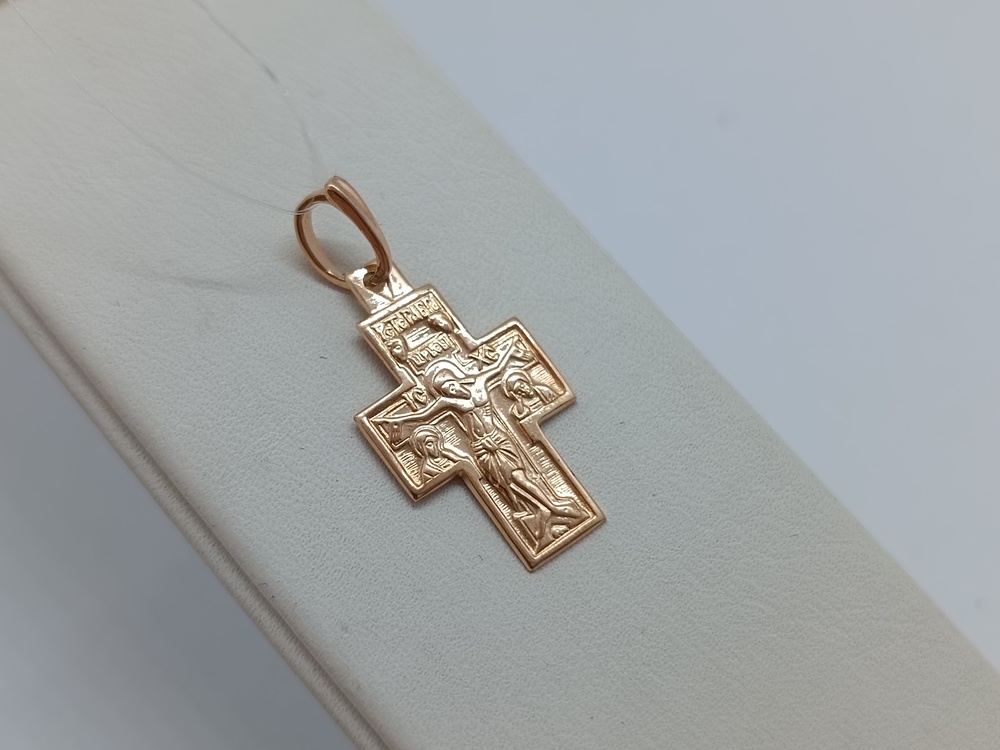 810-00101-10-00-00-00 ПОДВЕСКА КРЕСТ без камня (Au 585)