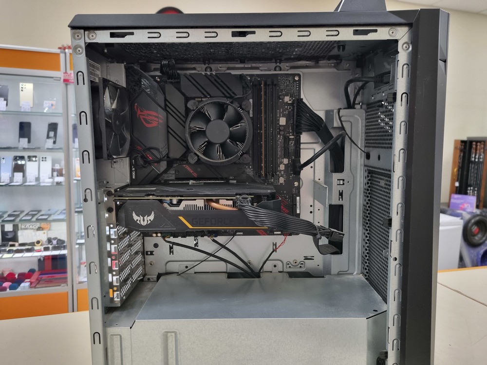 Системный блок ASUS; I5-10400F, GeForce GTX 1660 Super, 8 Гб, 512 GB, 1 Tb