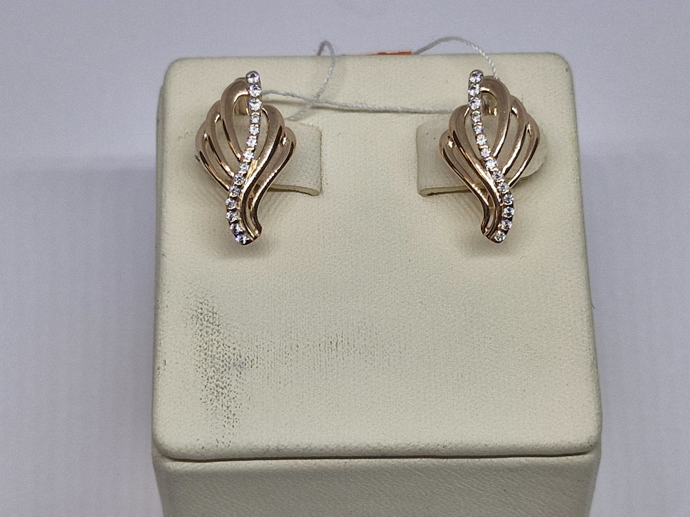 СЕРЬГИ С КАМНЯМИ (Au 585)