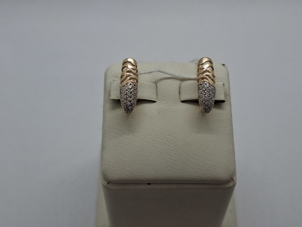 СКМИ585 СЕРЬГИ С КАМНЯМИ (Au 585)