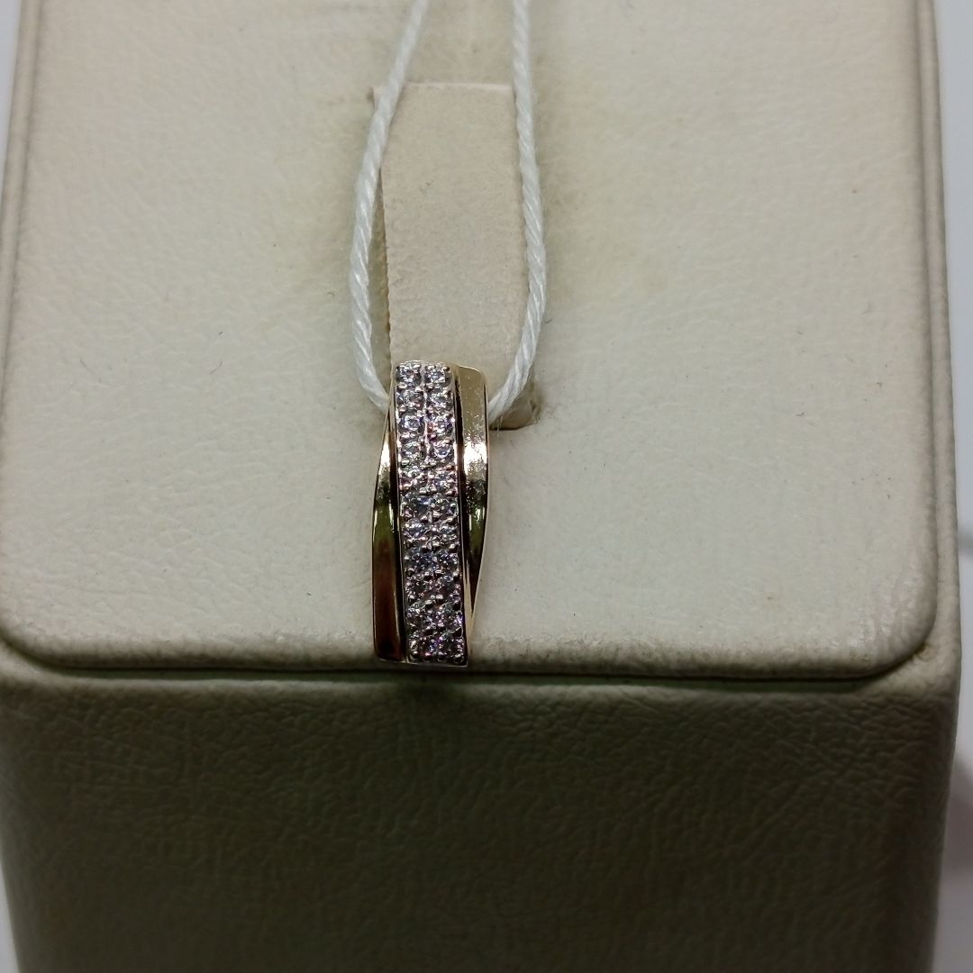 ПОДКМИ585 ПОДВЕСКА С КАМНЯМИ (Au 585)