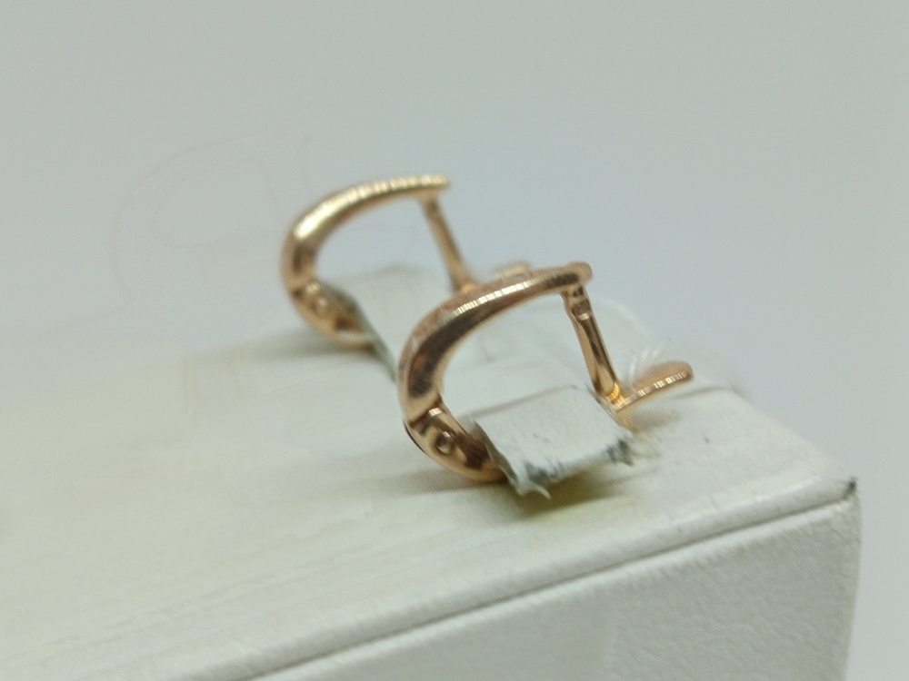 СБКМ585 СЕРЬГИ БЕЗ КАМНЯ (Au 585)