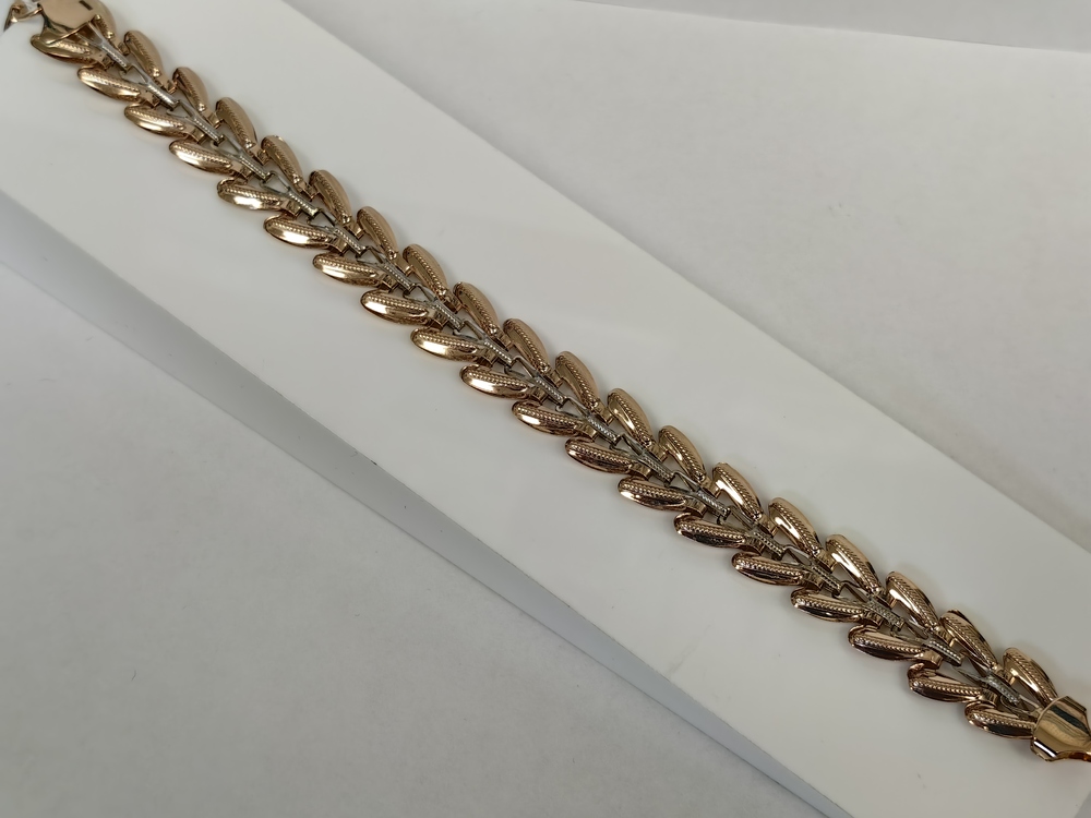 БРАСЛЕТ ПУСТОТЕЛЫЙ Фантазия Au 585