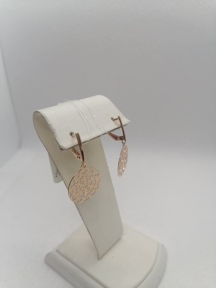 СЕРЬГИ БЕЗ КАМНЯ (Au 585)