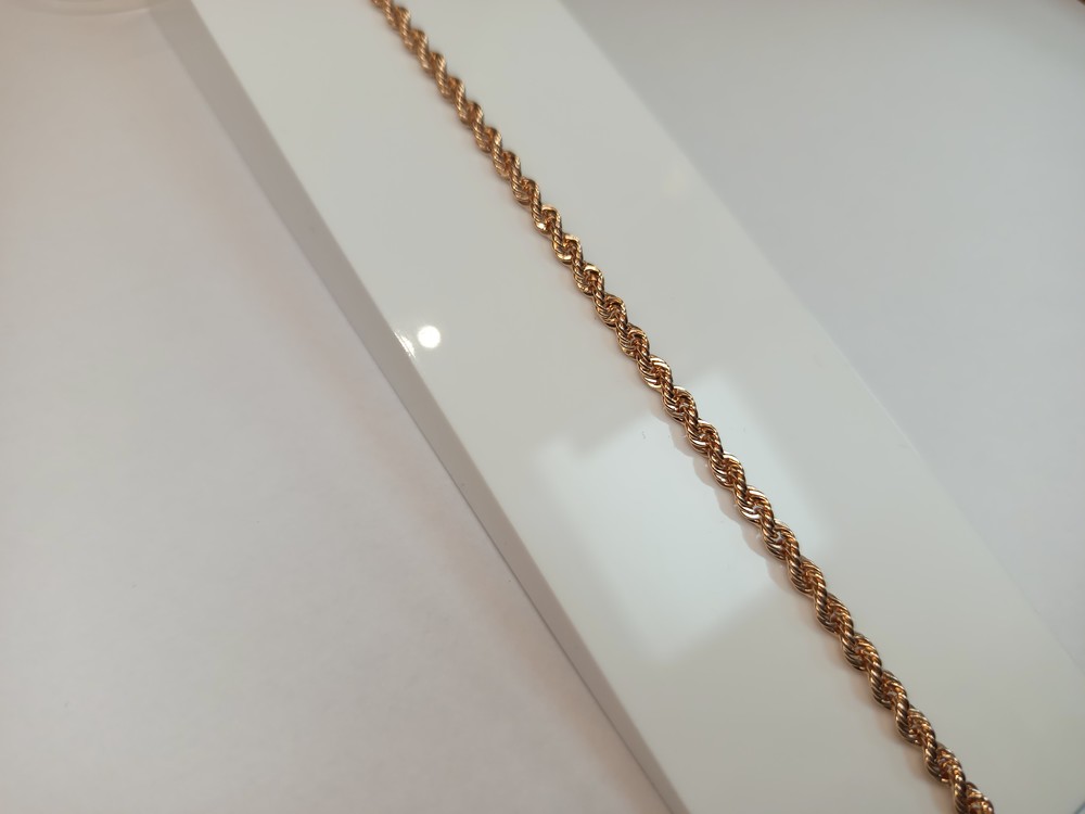 БРАСЛЕТ ПУСТОТЕЛЫЙ Веревка (Au 585)