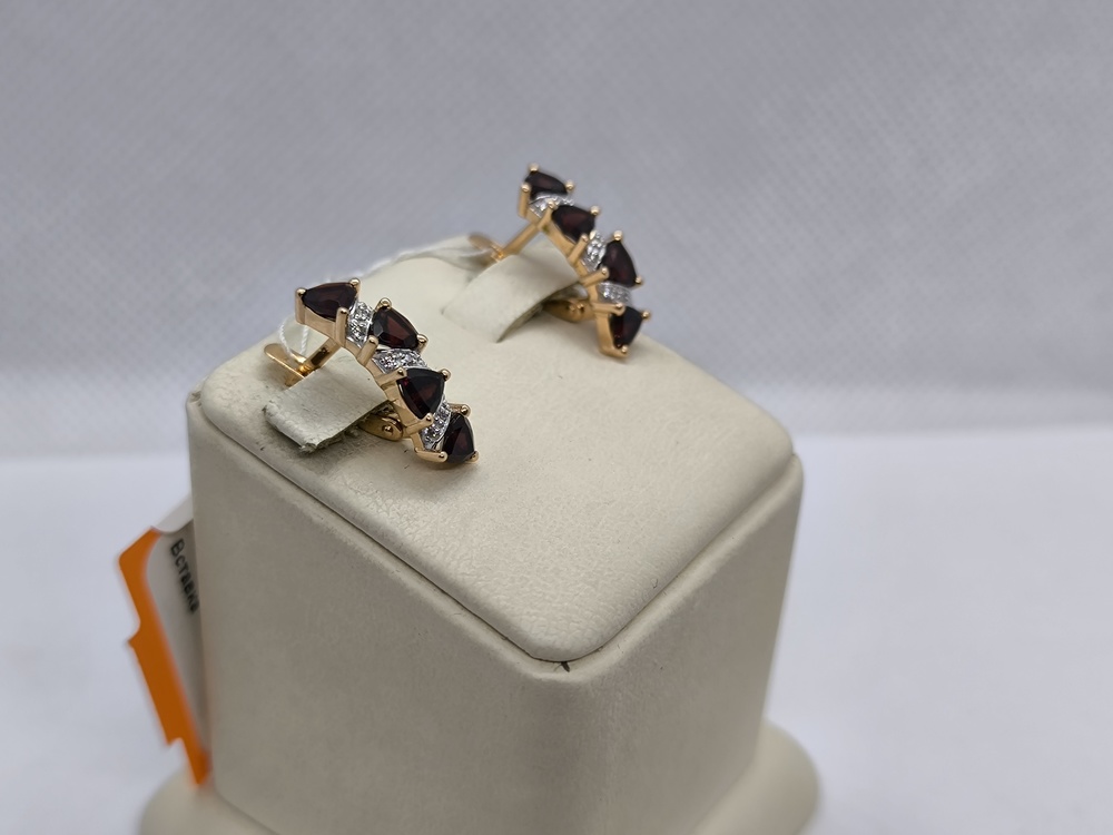 СКМИ585 СЕРЬГИ С КАМНЯМИ (Au 585)