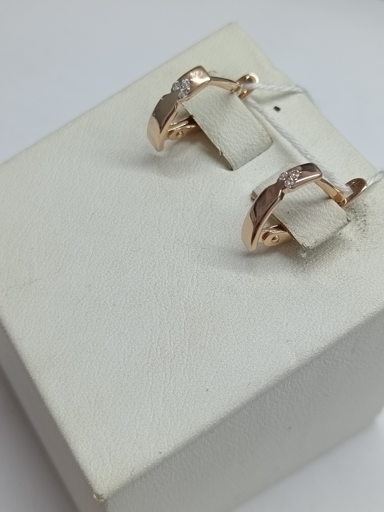 СКМИ585 СЕРЬГИ С КАМНЯМИ (Au 585)