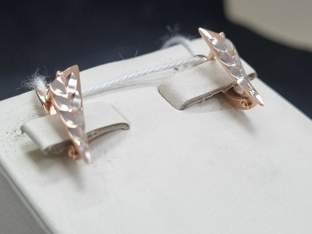 СЕРЬГИ БЕЗ КАМНЯ (Au 585)