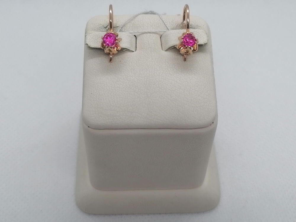 СПТ585 СЕРЬГИ С ПЕТЕЛЬКОЙ (Au 585) СПТ585 СЕРЬГИ С ПЕТЕЛЬКОЙ (Au 585)