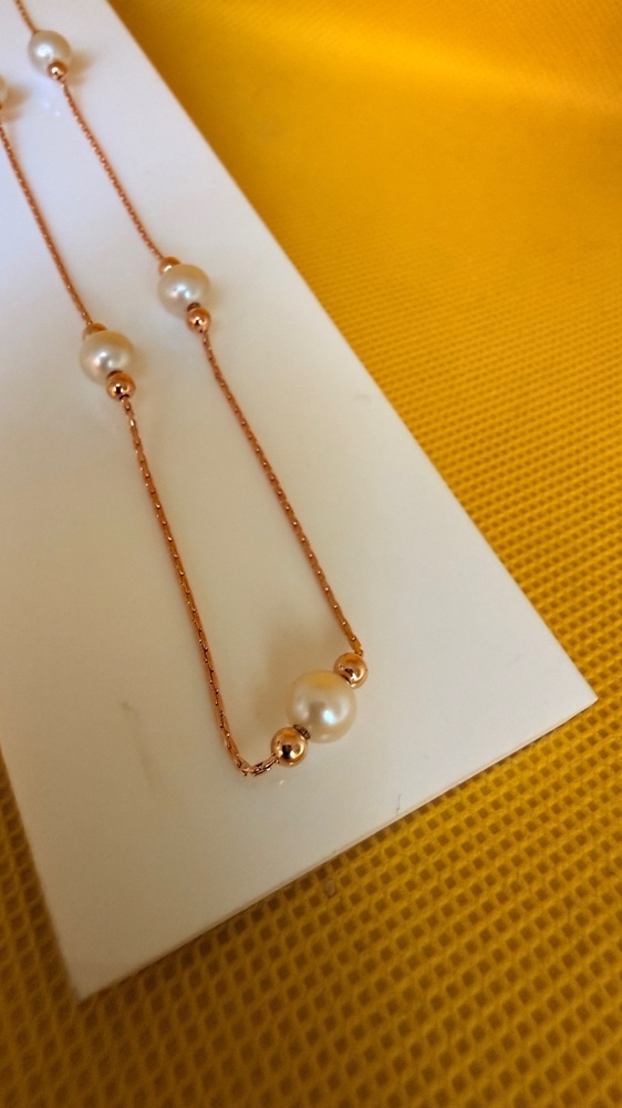 КОЛЬЕ С КАМНЯМИ Au 585