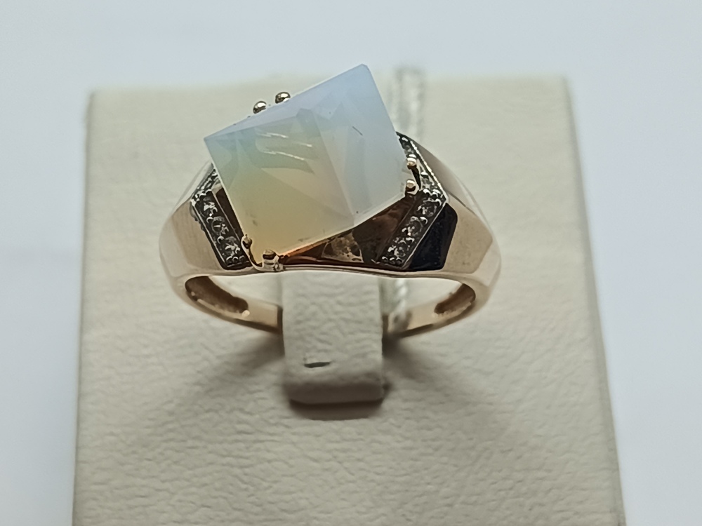 КОЛЬЦО С КАМНЯМИ (Au 585)