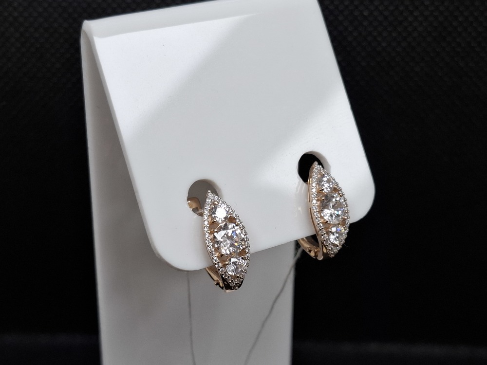 СЕРЬГИ С КАМНЯМИ (Au 585)