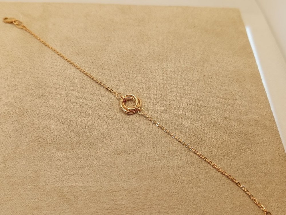 БРАСЛЕТ ПУСТОТЕЛЫЙ Якорное (Au 585)