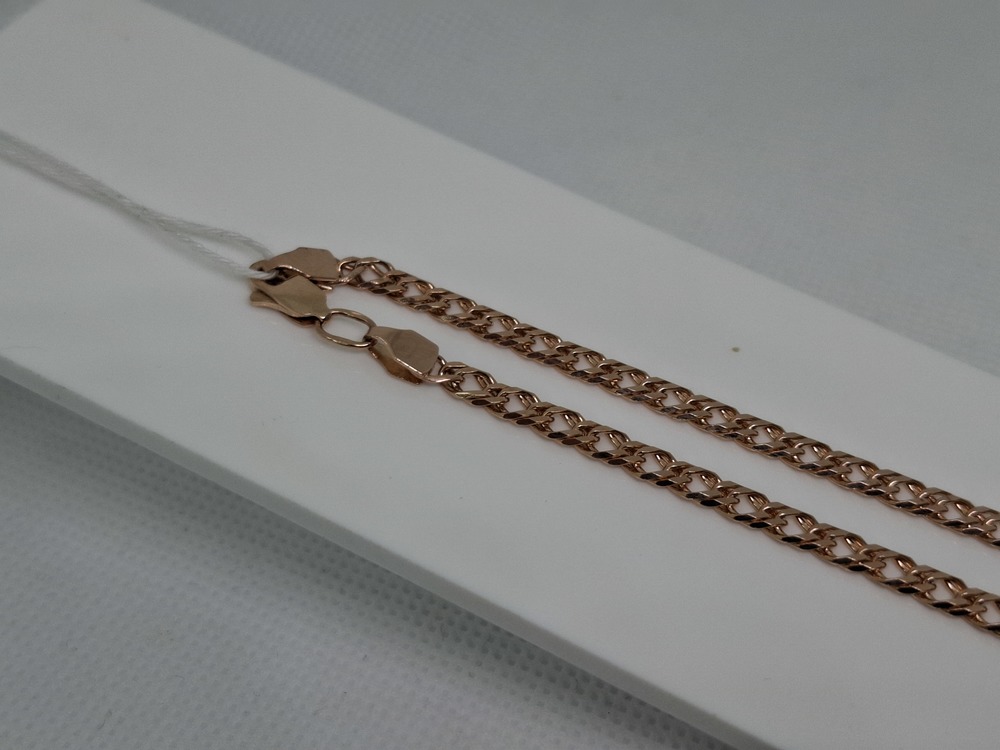 ЦЕПЬ ПОЛНОВЕСНАЯ Ромб двойной (Au 585)