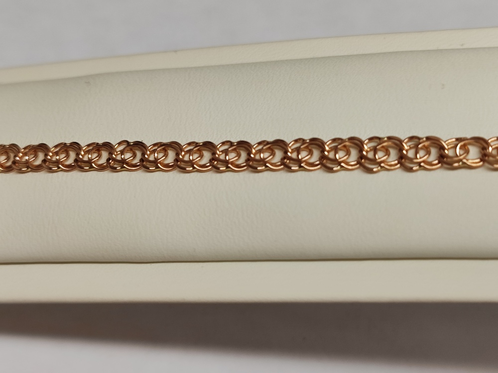 БЛБ585 БРАСЛЕТ ПОЛНОВЕСНЫЙ Бисмарк (Au 585)