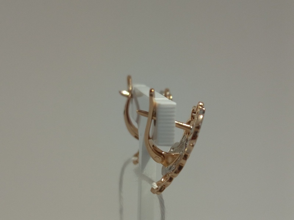 СКМИ585 СЕРЬГИ С КАМНЯМИ (Au 585)