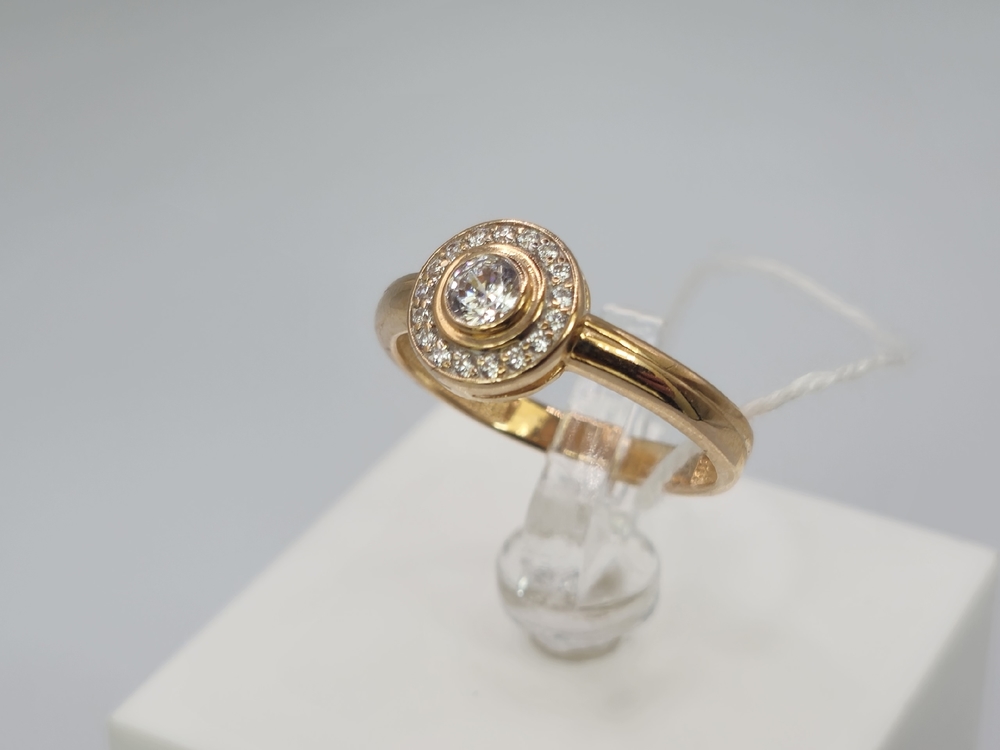 КОЛКМИ585 КОЛЬЦО С КАМНЯМИ (Au 585)