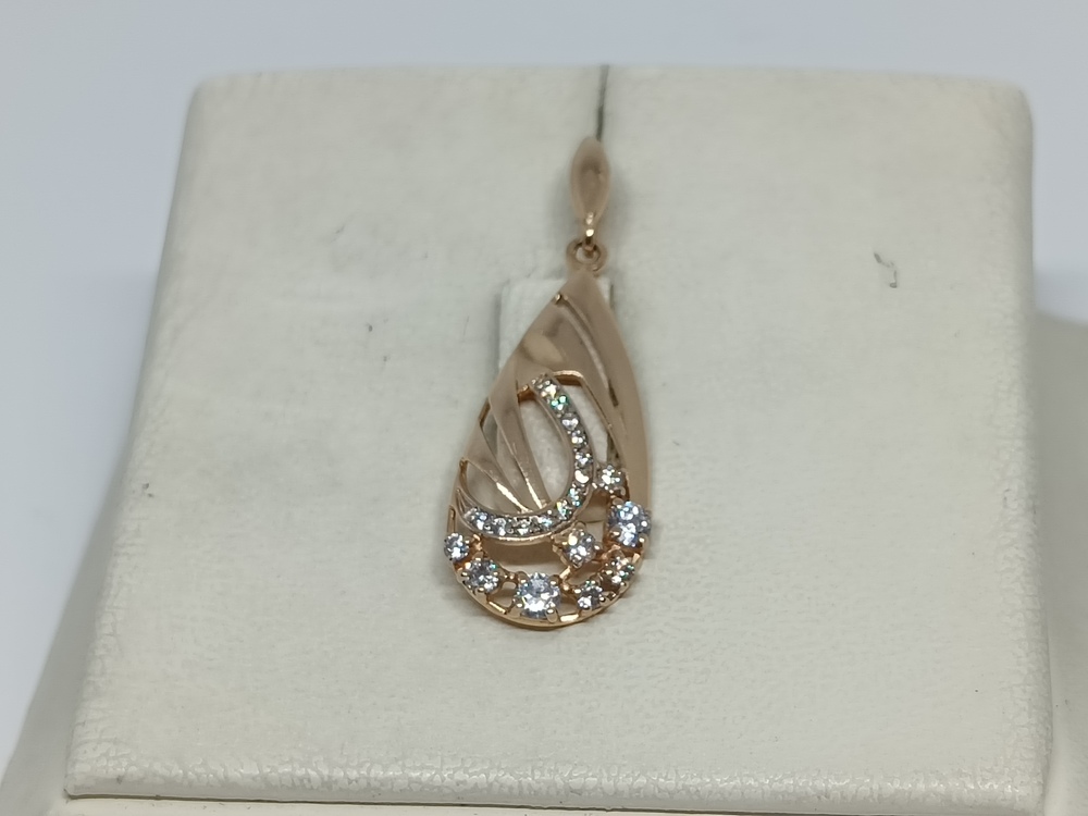 ПОДКМИ585 ПОДВЕСКА С КАМНЯМИ (Au 585)