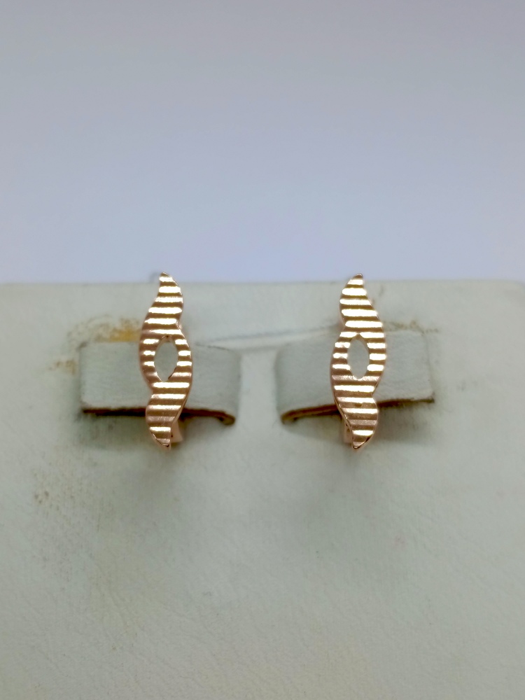 СБКМ585 СЕРЬГИ БЕЗ КАМНЯ (Au 585)