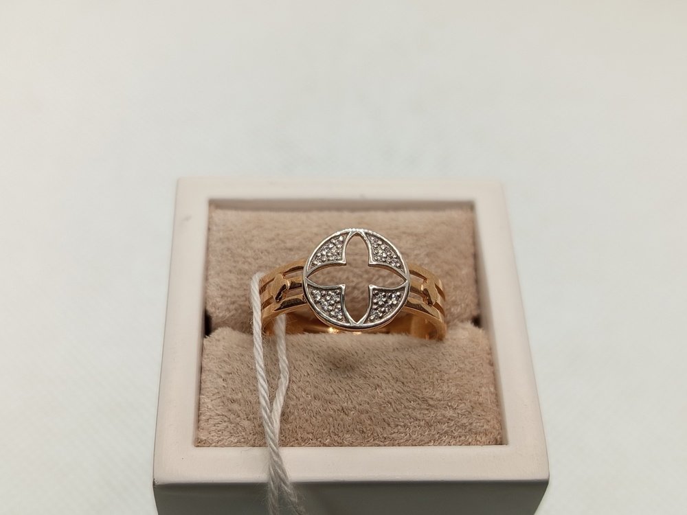 КОЛКМИ585 КОЛЬЦО С КАМНЯМИ (Au 585)