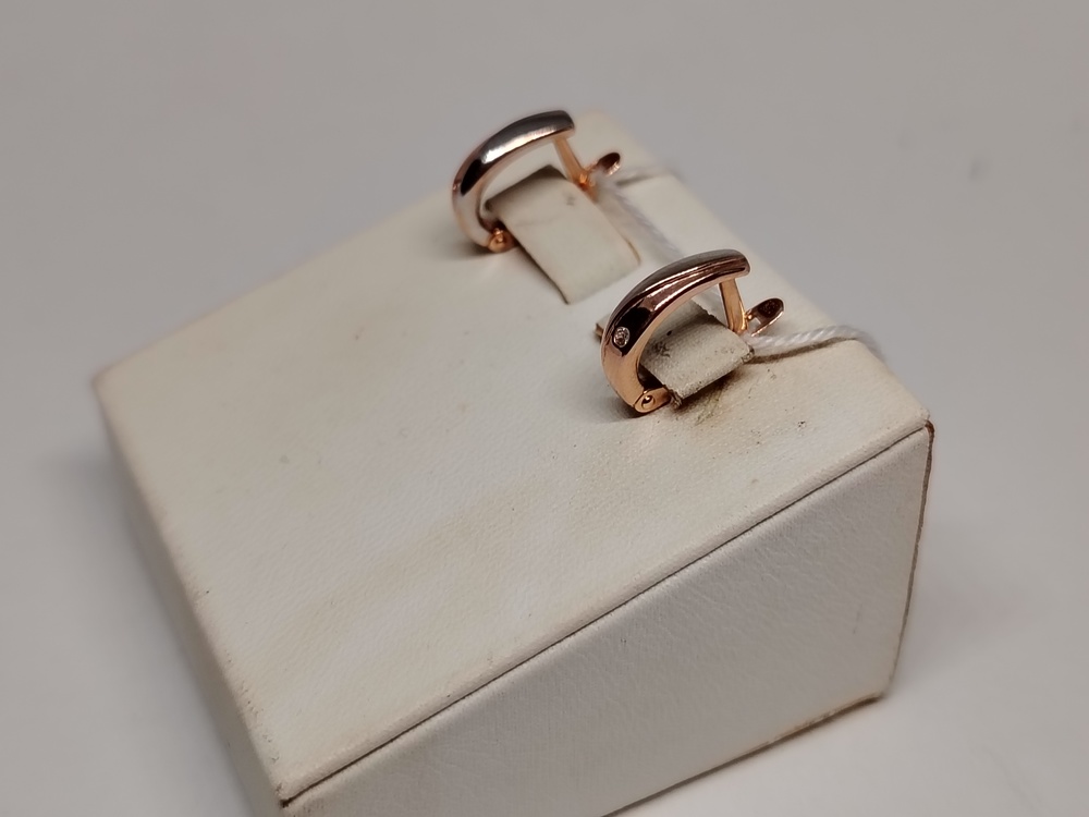 СЕРЬГИ С КАМНЕМ (Au 585)