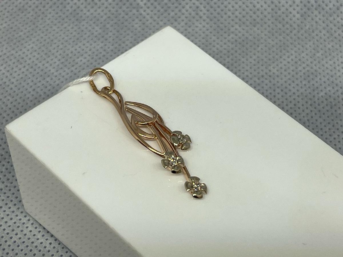 ПОДВЕСКА С КАМНЯМИ (Au 585)