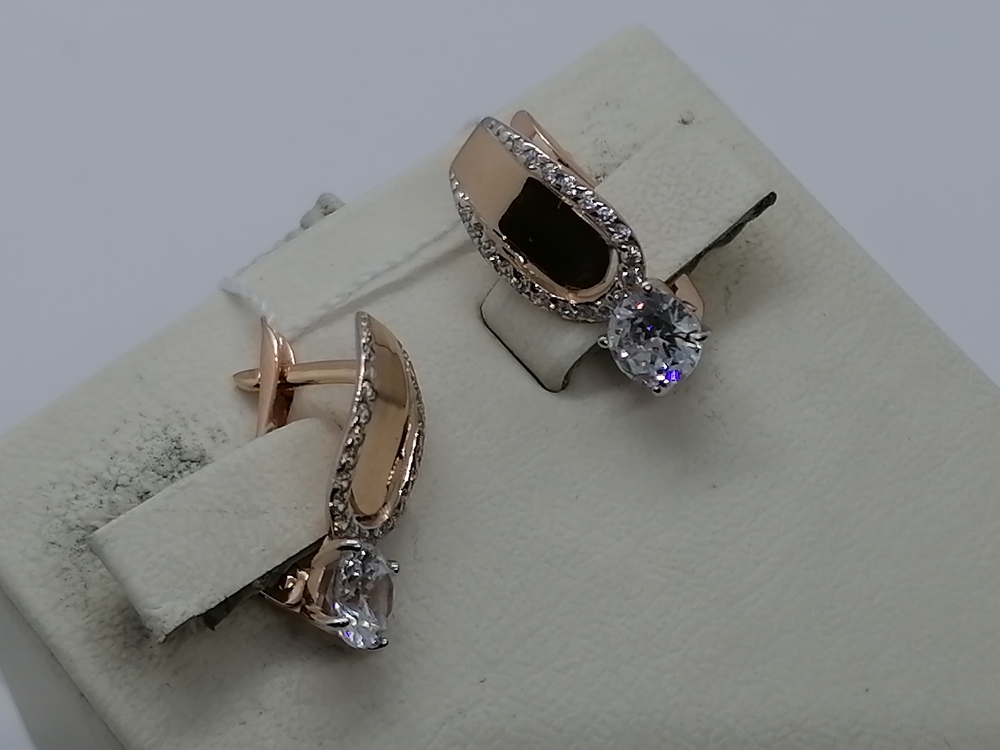 СЕРЬГИ С КАМНЯМИ (Au 585)