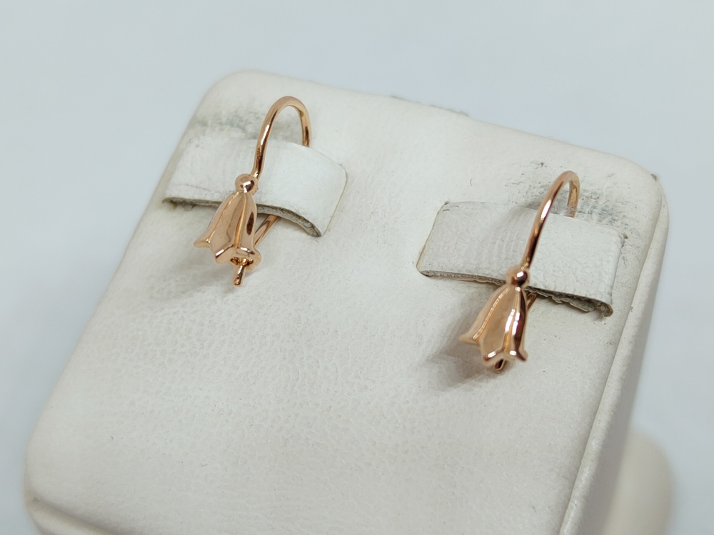 СЕРЬГИ БЕЗ КАМНЯ (Au 585)