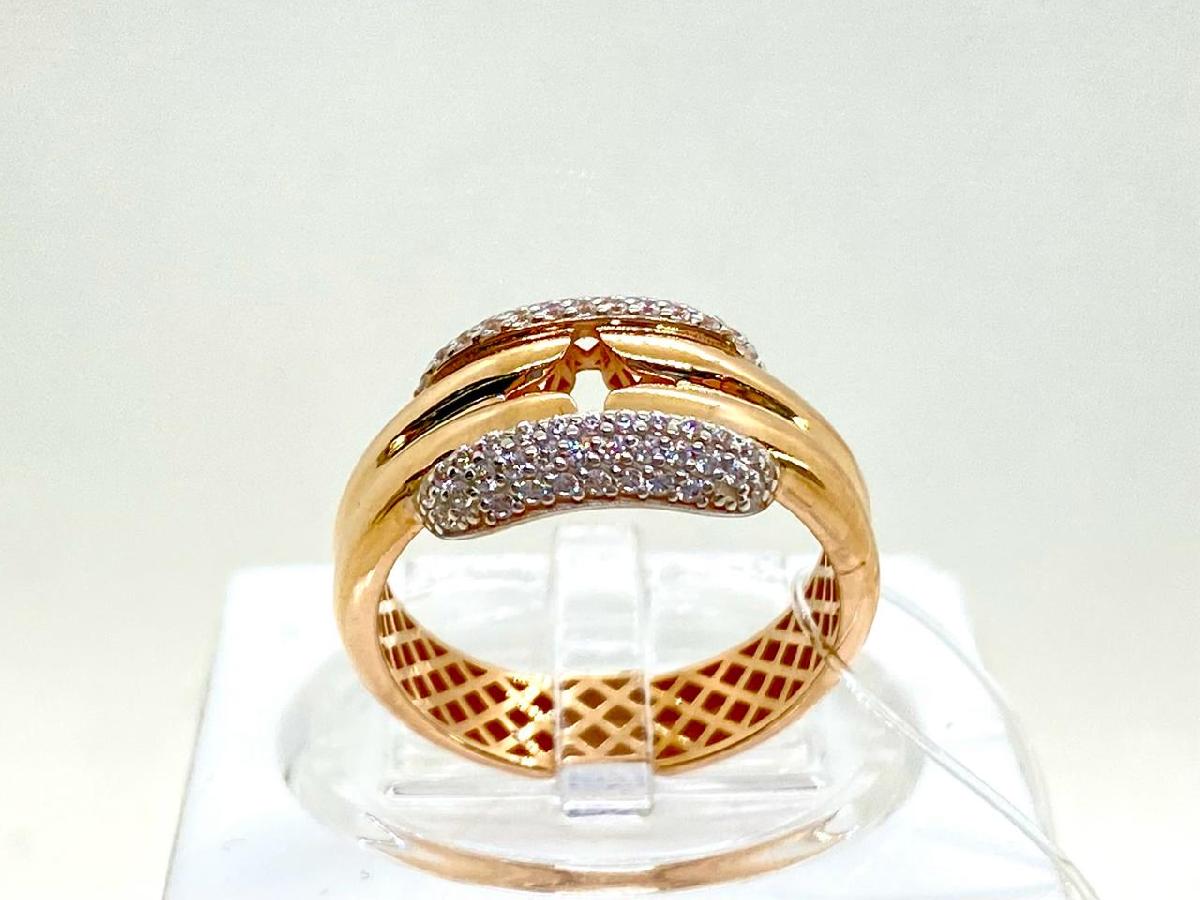 КОЛЬЦО С КАМНЯМИ (Au 585)