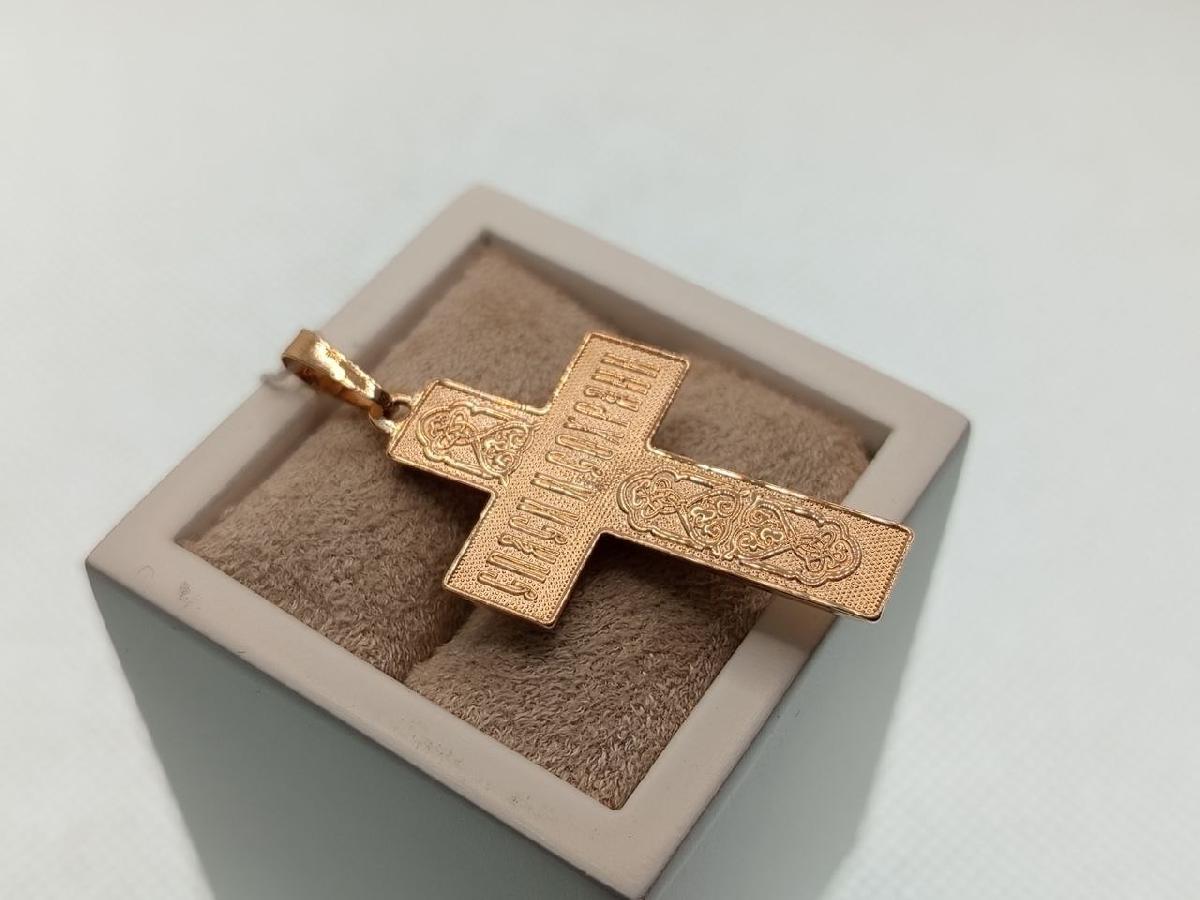 ПОДВЕСКА КРЕСТ без камня (Au 585)