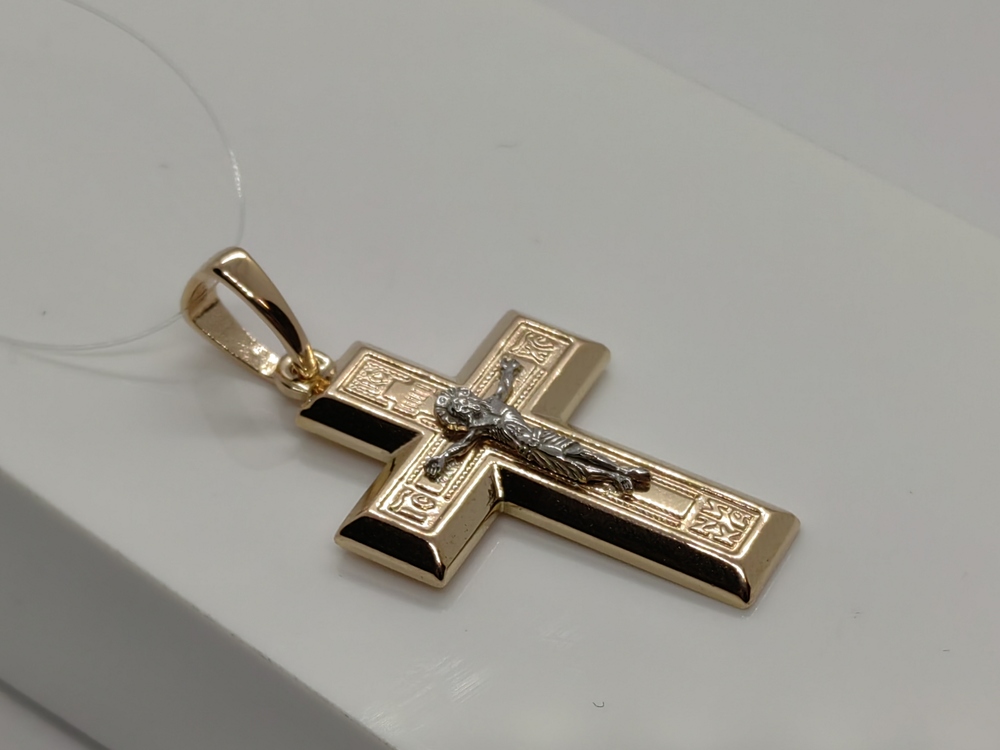 ПОДВЕСКА КРЕСТ без камня (Au 585)
