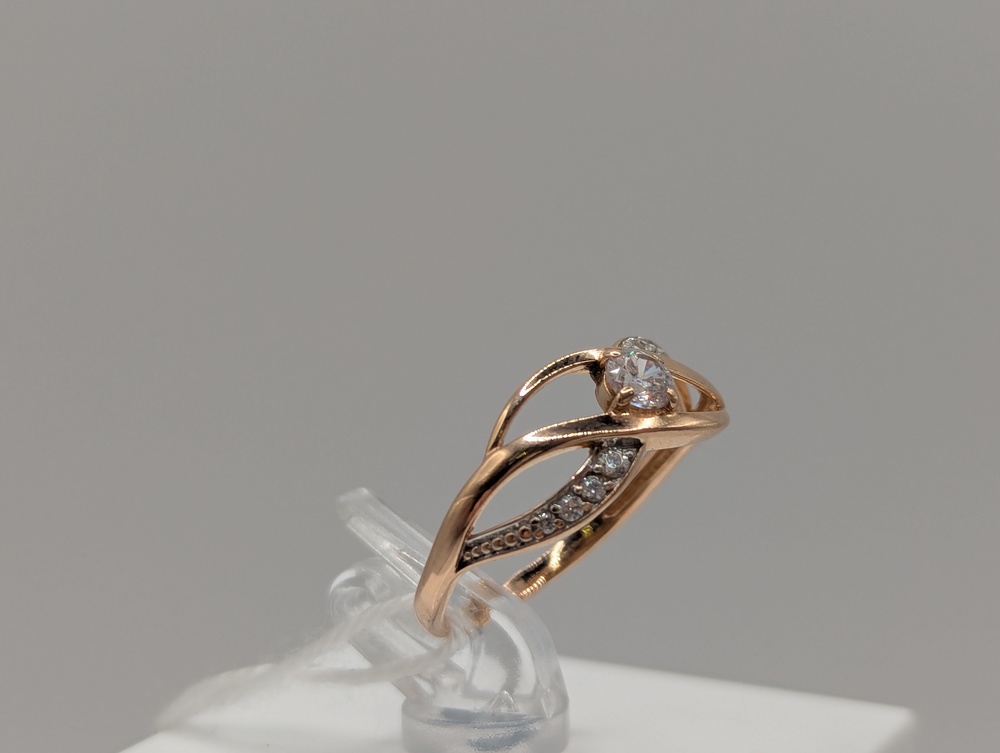 КОЛКМИ585 КОЛЬЦО С КАМНЯМИ (Au 585)