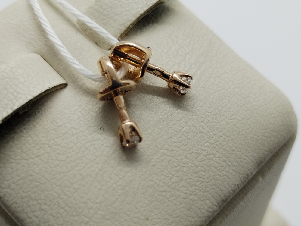 СПУС585 СЕРЬГИ ПУСЕТЫ (Au 585)