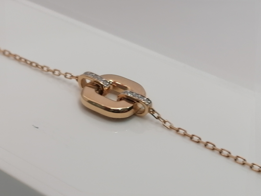 БРАСЛЕТ ФАНТАЗИЯ с камнями (Au 585)