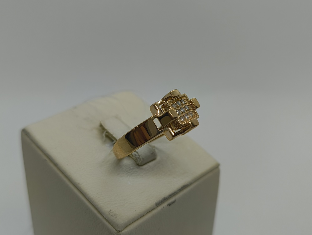 КОЛЬЦО С КАМНЯМИ (Au 585)