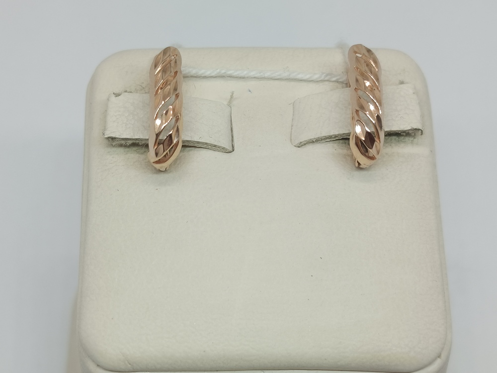 СБКМ585 СЕРЬГИ БЕЗ КАМНЯ (Au 585)