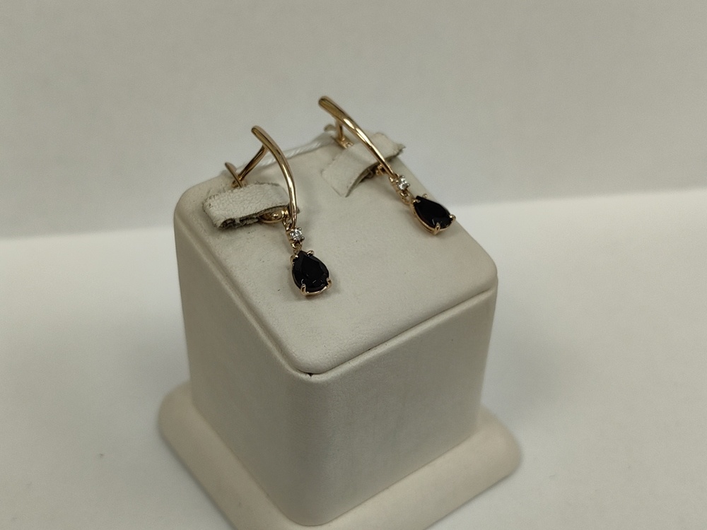 СКМИ585 СЕРЬГИ С КАМНЯМИ (Au 585)