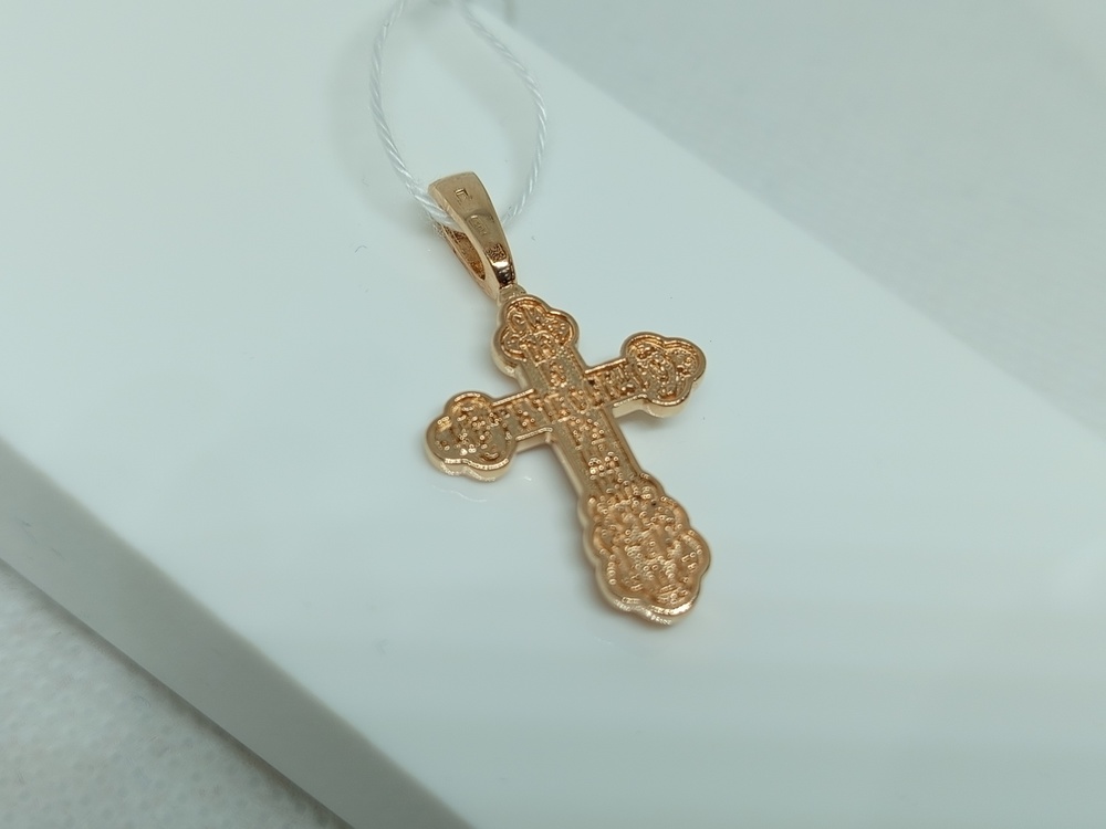 ПОДВЕСКА КРЕСТ БЕЗ КАМНЯ (Au 585)