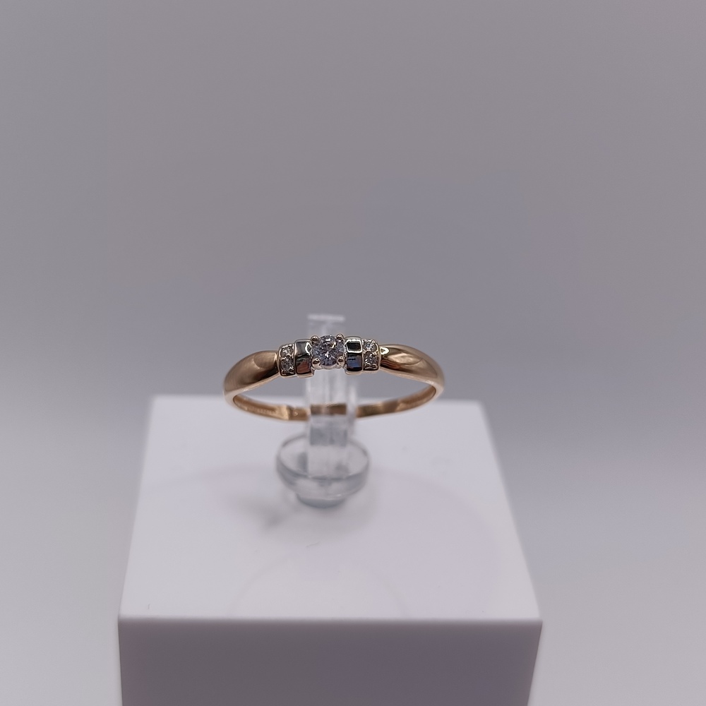 КОЛКМИ585 КОЛЬЦО С КАМНЯМИ (Au 585)